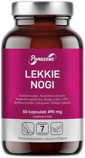 Panaseus Lekkie Nogi - 50 kapsułek Obrzęki Opuchlizna (5904194061456) - Suplementy naturalne - miniaturka - grafika 1