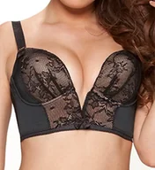 Biustonosze - Gossard Retrolution Staylo Plunge biustonosz damski, Czarny, 80F - miniaturka - grafika 1