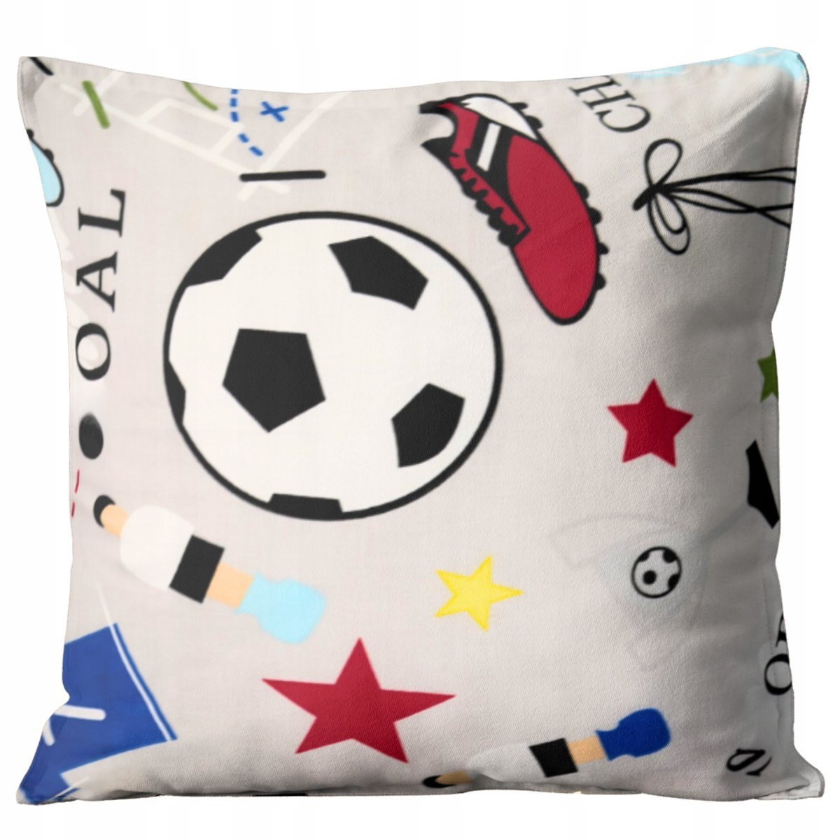 POSZEWKA NA PODUSZKĘ 40x40 CM BAWEŁNA JASIEK DZIECIĘCA DEKORACYJNA ZAMEK