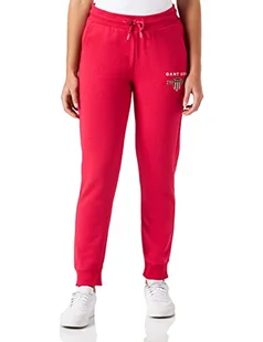 GANT Damskie spodnie dresowe D1. Banner Shield Sweat Pants spodnie rekreacyjne, Raspberry RED, standardowe - Spodnie damskie - miniaturka - grafika 1