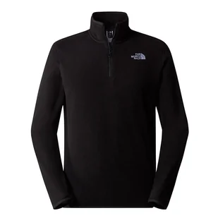 Bluza The North Face 100 Glacier 1/4 Zip Fleece 0A855W4H01 - czarna - Bluzy męskie - miniaturka - grafika 1