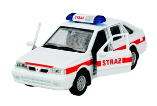 WELLY POLONEZ CARO PLUS STRAŻ POŻARNA BIAŁA 1:34 43613 - Samochody i pojazdy dla dzieci - miniaturka - grafika 1