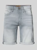Spodenki męskie - Szorty jeansowe o kroju skinny fit z 5 kieszeniami model ‘TWISTER’ - miniaturka - grafika 1