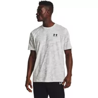 Koszulki sportowe męskie - Męski t-shirt z nadrukiem UNDER ARMOUR UA ABC CAMO SS - biały - miniaturka - grafika 1