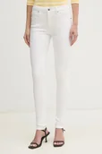 Spodnie damskie - Pepe Jeans jeansy SKINNY JEANS MW REGENT damskie kolor biały PL204728TC7 - miniaturka - grafika 1