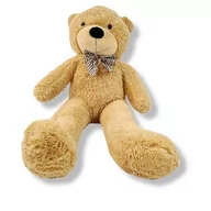 Maskotki i pluszaki - ﻿Duży Miś Pluszowy Misiek Maskotka ogromny gigant klasyczny 130 cm Beżowy - miniaturka - grafika 1