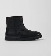 Botki damskie - CAMPER BOTKI CZARNE NA ZAMEK DZIEWCZĘCE W KWIATKI MODNE SKÓRZANE 30 JKD - miniaturka - grafika 1