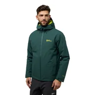 Kurtki męskie - Męska kurtka Jack Wolfskin WISPER INS JKT M black olive / firefly - S - miniaturka - grafika 1