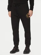 Spodnie sportowe męskie - Armani Exchange Spodnie dresowe XM000218 AF10830 UC001 Czarny Regular Fit - miniaturka - grafika 1