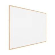 Biuro i firma OUTLET - OUTLET Tablica korkowa biały kolor korka (rama drewniana) 100x80 cm - miniaturka - grafika 1