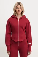Bluzy damskie - Patrizia Pepe bluza damska kolor czerwony z kapturem gładka 8M1728 J305 - miniaturka - grafika 1
