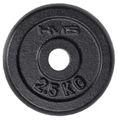 Pozostały sprzęt siłowy - HMS Talerz 2.5 kg Czarny - miniaturka - grafika 1