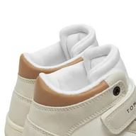 Buty dla chłopców - Sneakersy Tommy Hilfiger High Top Lace-Up/Velcro Sneaker T3X9-33342-1269 S Beige/Off White A360 - miniaturka - grafika 1