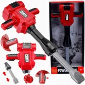 Zabawy w naśladowanie dorosłych - INTERAKTYWNY MŁOT PNEUMATYCZNY NA BATERIE DLA DZIECI DŹWIĘKI - miniaturka - grafika 1