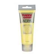 Przybory szkolne - Happy Color Farba akrylowa 75ml jasnożółty limonkowy - miniaturka - grafika 1