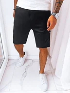 Spodenki męskie - Spodenki męskie dresowe czarne Dstreet SX2254-L - miniaturka - grafika 1