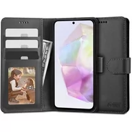 Etui i futerały do telefonów - Etui TECH-PROTECT Wallet do Samsung Galaxy A35 5G Czarny - miniaturka - grafika 1