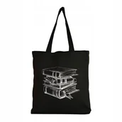 Torby i wózki na zakupy - Torebka Ekologiczna Torba bawełniana Shopper ZAKUPY NA RAMIĘ Książki Book 2 - miniaturka - grafika 1