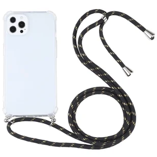 König Design Etui kompatybilne z Apple iPhone 13 Pro Max Plastikowe etui na telefon komórkowy z łańcuszkiem - Etui na telefon komórkowy Czarne - Etui i futerały do telefonów - miniaturka - grafika 1