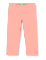Legginsy - United Colors of Benetton Legginsy dla dziewczynek i chłopców, Pomarańczowy 1r0, 164 - miniaturka - grafika 1