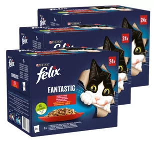 FELIX Fantastic Wiejskie Smaki w galaretce: 72x85g - Mokra karma dla kotów - miniaturka - grafika 1