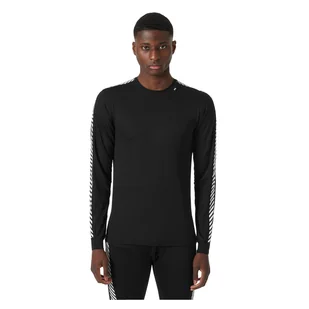 Męska bluza termiczna z długim rękawem Helly Hansen Lifa Stripe Crew black - L - Bluzy męskie - miniaturka - grafika 1
