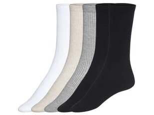 LIVERGY® Skarpety prążkowane męskie z bawełną organiczną, 5 par (biały/ciemnoszary/szary/czarny, 39-42) - Skarpetki męskie LIVERGY® Skarpety prążkowane męskie z bawełną organiczną, 5 par (biały/ciemnoszary/szary/czarny, 39-42) - Skarpetki męskie - miniaturka - grafika 1