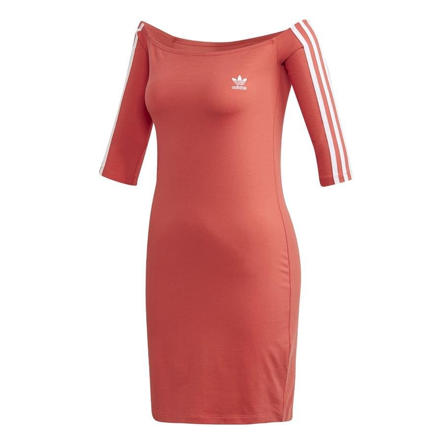 Sukienka damska adidas FM3281 SHOULDER DRESS Różowa