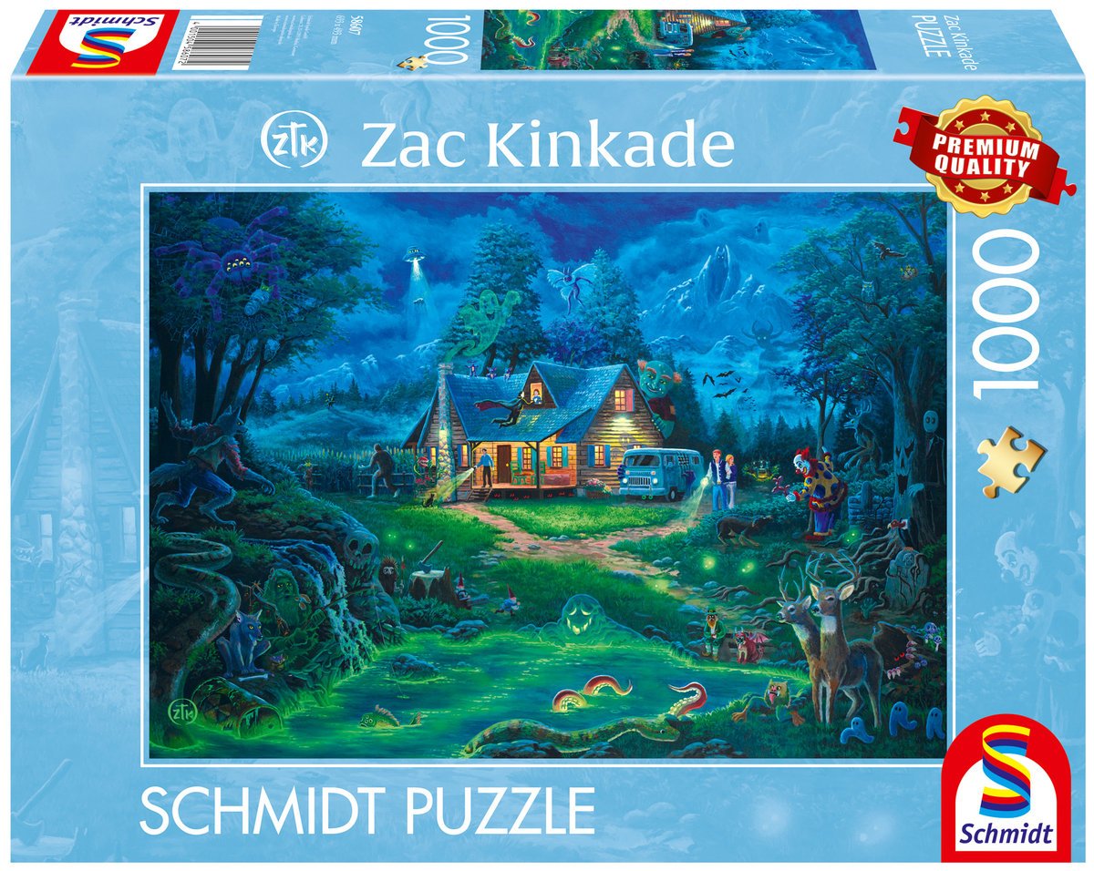 Schmidt, Puzzle PQ ZAC KINKADE Nawiedzony dom, 1000 el.