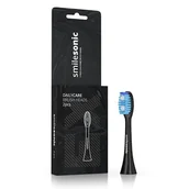 Końcówki do szczoteczek elektrycznych - Końcówki Smilesonic EX / GO / UP - DailyCare czarne 2 szt. - miniaturka - grafika 1