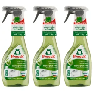 Frosch Środek do kabin prysznicowych winogronowy Zestaw 3 x 500 ml - Środki do kuchni i łazienki - miniaturka - grafika 1