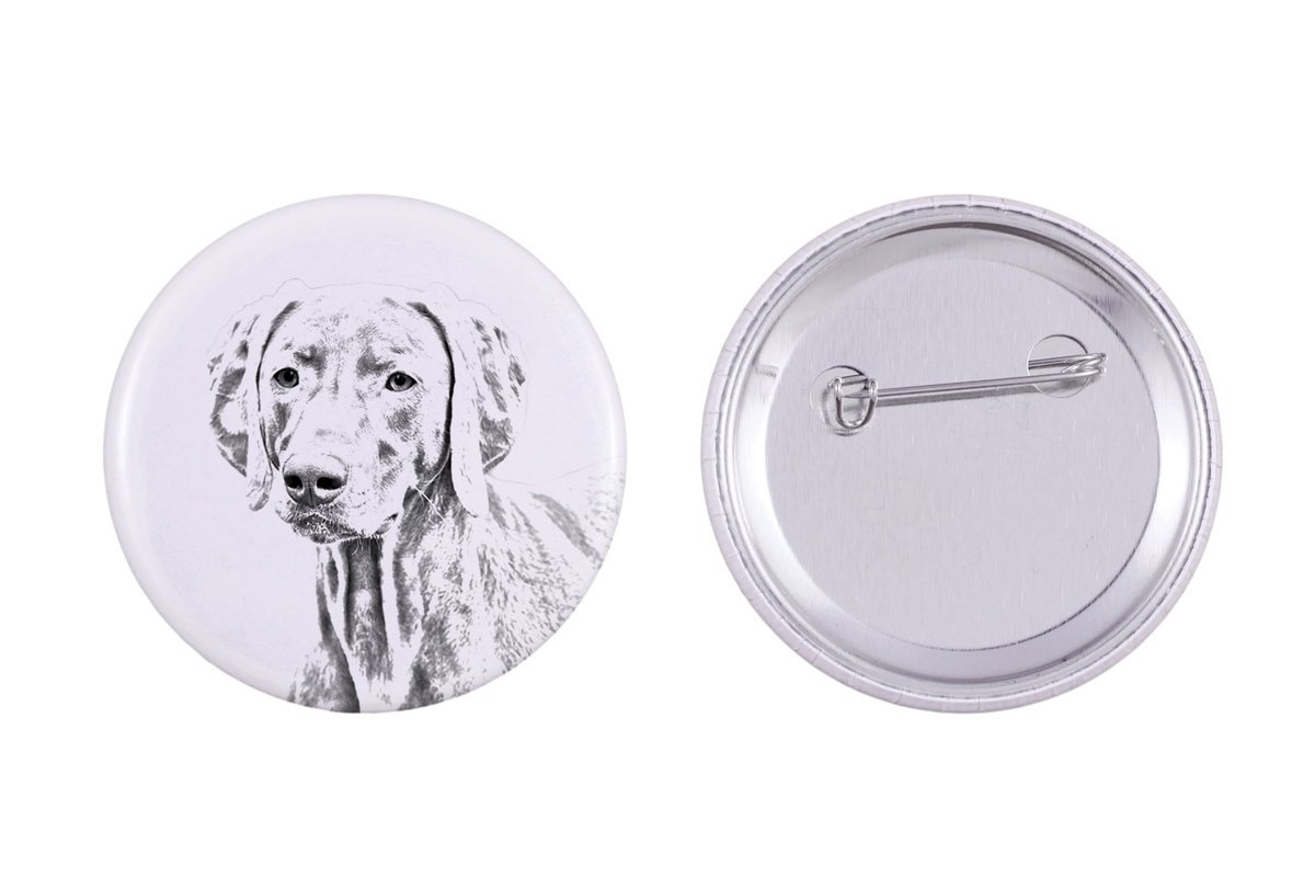 Wyżeł weimarski, Weimaraner - przypinka z twoim psem, dodaj własne foto, marka Art-Dog
