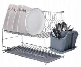 Suszarka do naczyń 2 poziomy czerwo 50cm Osączarka - Suszarki do naczyń - miniaturka - grafika 7