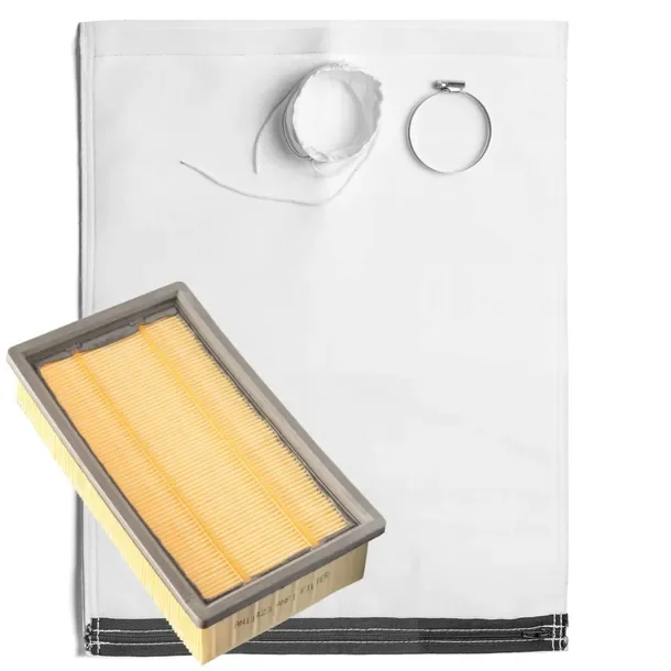 Worek Wielorazowy Gruby + Filtr Do Odkurzacza Karcher Nt 30/1 35/1 361 Eco