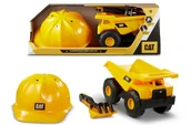 Samochody i pojazdy dla dzieci - CAT Wywrotka/spychacz + kask - miniaturka - grafika 1