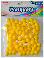 Dekoratorstwo - Brewis Pompony żółte 10mm 100szt. w opak. VB8780 - miniaturka - grafika 1