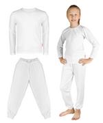 Bluzki damskie - Komplet dziecięcy biała bluzka i spodenki ubranko idealne na kostium strój na występy 140 - miniaturka - grafika 1