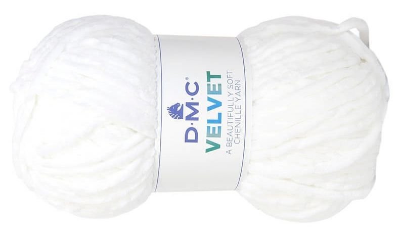 włóczka DMC VELVET 100gr. kol. 002 biały