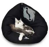 Legowiska dla kotów - MyKotty Łóżko dla kota Emi czarne - miniaturka - grafika 1