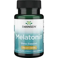Układ nerwowy - SWANSON Swanson Melatonina 1 mg x 120 kaps - miniaturka - grafika 1