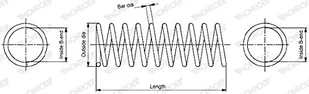 Monroe Sprężyna zawieszenia SP3749 - Sprężyny zawieszenia - miniaturka - grafika 1