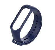 Akcesoria do smartwatchy - Silikonowy pasek do Xiaomi Mi Band 3/ Xiaomi Mi Band 4 - granatowy - miniaturka - grafika 1