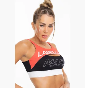 Top damski LABELLAMAFIA TOP SWEAT BLACK - Koszulki i topy damskie - miniaturka - grafika 1
