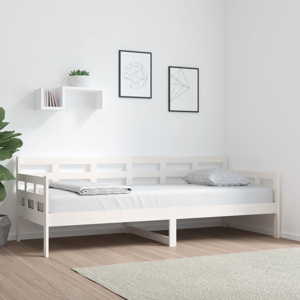 Łóżko dzienne białe sosna 80x200 cm