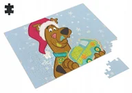Puzzle - Puzzle SCOOBY DOO KUDŁATY ŚWIĄTECZNE A3 252 el z Nadrukiem + IMIĘ Pudełko 3 - miniaturka - grafika 1