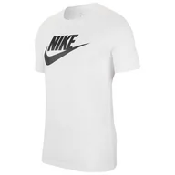 Odzież trekkingowa damska - Nike, Koszulka męska, M NSW Tee Icon Futura AR5004 101, biały, rozmiar XL - miniaturka - grafika 1