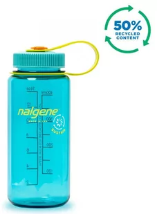 Butelka na wodę Nalgene Wide Mouth Sustain 0,5 l  - cerulean - Kuchnie turystyczne i akcesoria - miniaturka - grafika 2