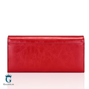 Czerwony Skórzany Portfel Damski PETERSON PL467 RFID - Portfele - miniaturka - grafika 2