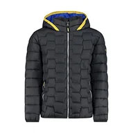 Kurtki i płaszcze dla chłopców - CMP - Kid Jacket Fix Hood, Boy, Titanio, 176 - miniaturka - grafika 1