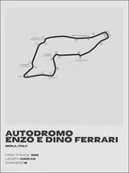 Plakaty - Red bull ring, Imola, gray - plakat Wymiar do wyboru: 59,4x84,1 cm - miniaturka - grafika 1
